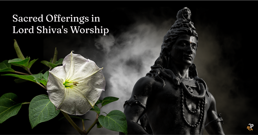 The Significance of White Datura Flowers in Lord Shiva's Worship On The Occasion of Mahashivratri.