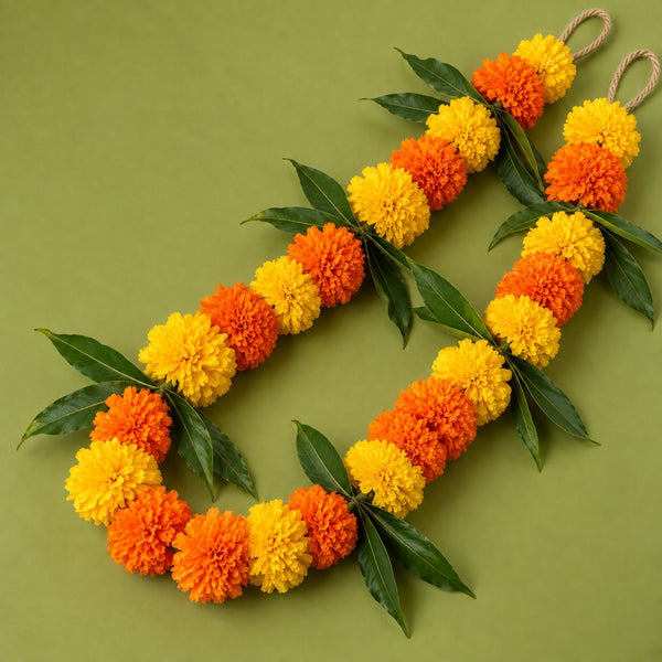 Auspicious Garland & Mango Leaf Combo